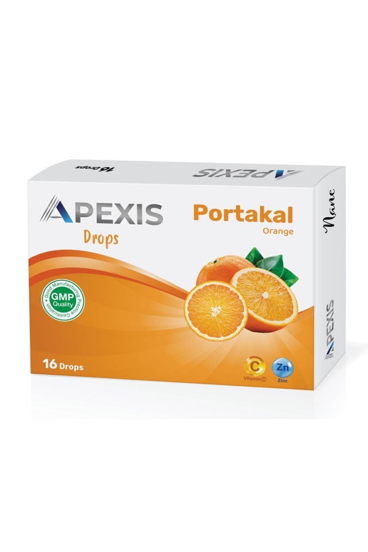 Apexis Drops Portakal Aromalı Pastil 16`lı Apexis Drops Portakal Aromalı Pastil 16`lı