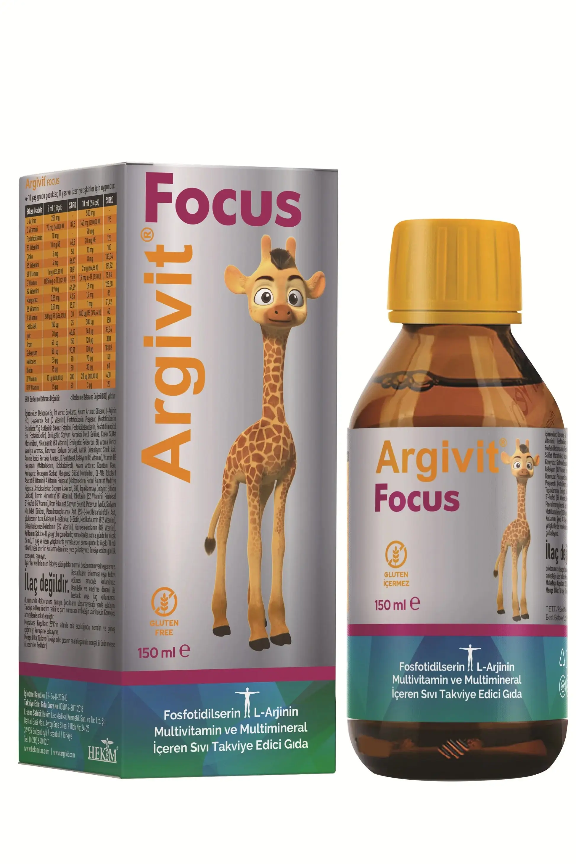 Argivit Focus Şurup 150 ml