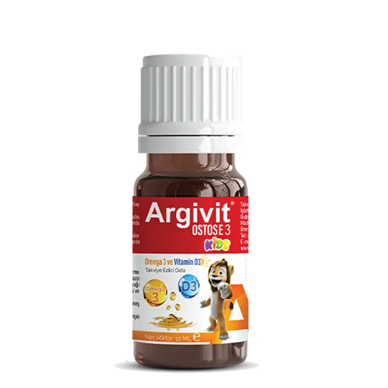 Argivit Ostosse3 Kids Omega-3 ve Vitamin D3 İçeren Takviye Edici Gıda 10 ml