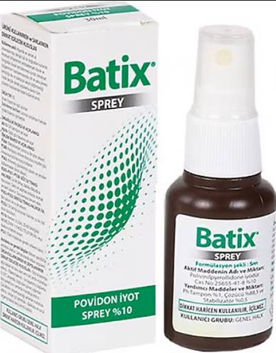 Batix Antiseptik Çözelti Sprey 100 ml Batix Antiseptik Çözelti Sprey 100 ml