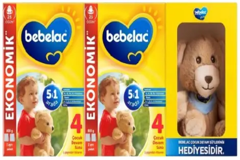 Bebelac 4 800 gr 2'li - Ayıcık Hediyeli