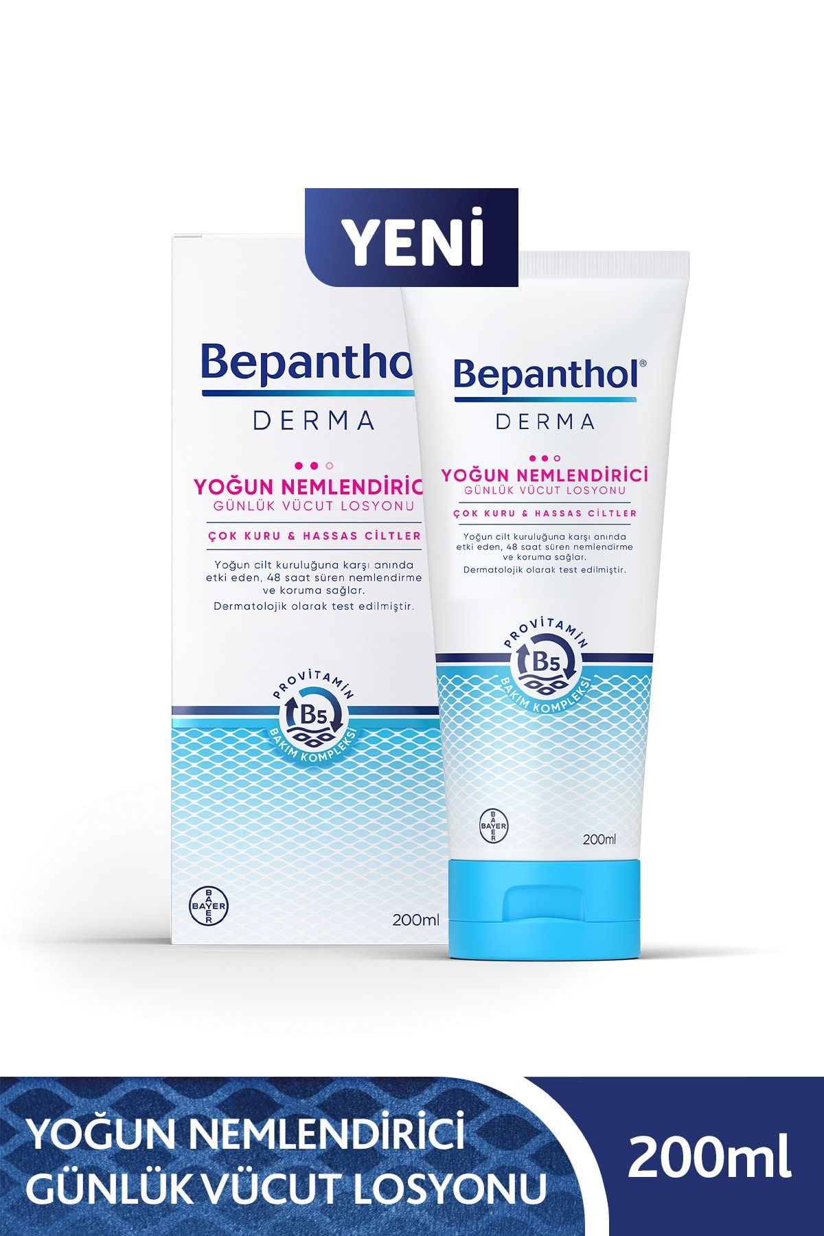 Bepanthol Derma Yoğun Nemlendirici Günlük Vücut Losyonu 200 ml Çok Kuru ve Hassas Ciltler Bepanthol Derma Yoğun Nemlendirici Günlük Vücut Losyonu 200 ml Çok Kuru ve Hassas Ciltler