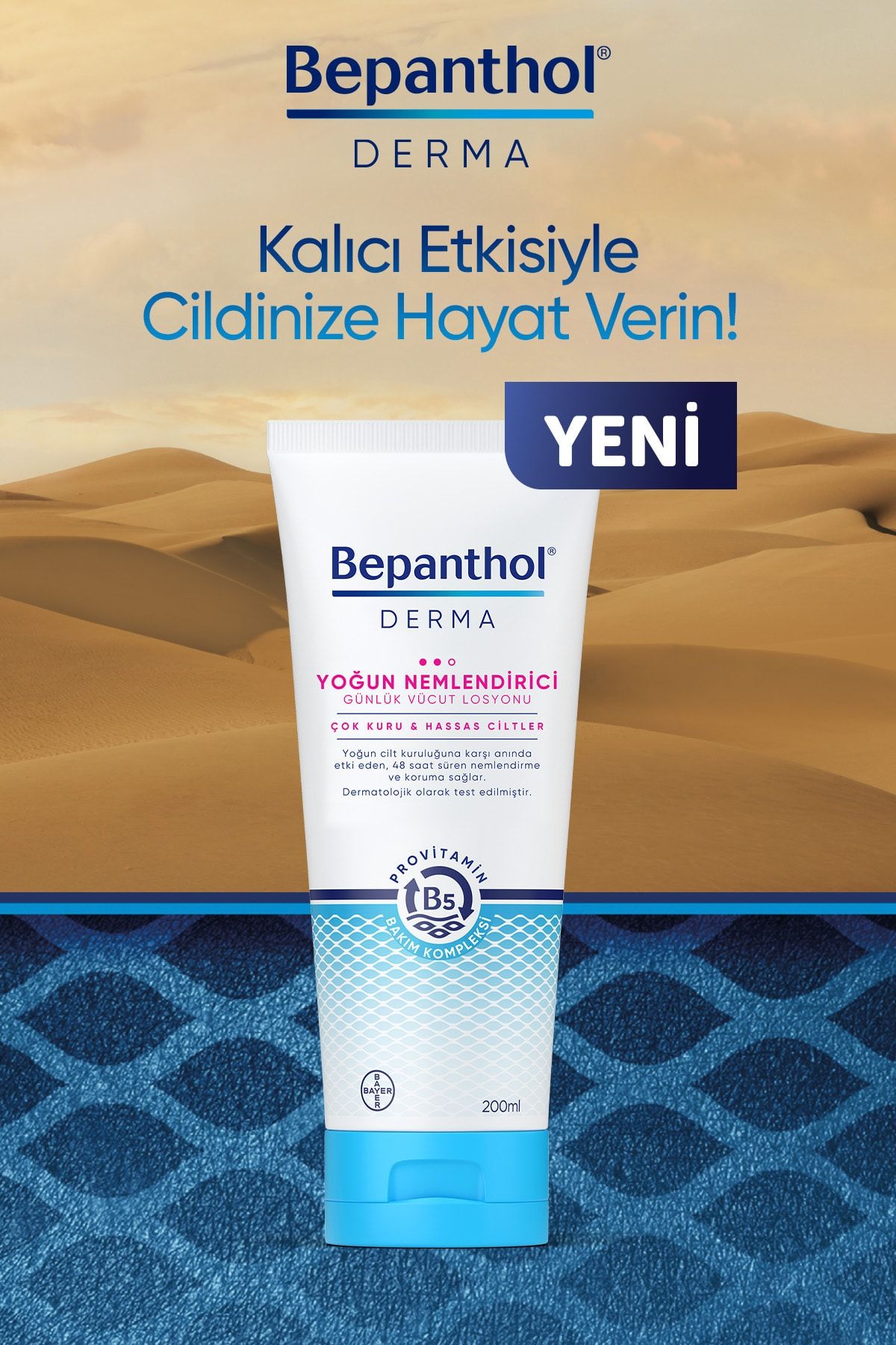 Bepanthol Derma Yoğun Nemlendirici Günlük Vücut Losyonu 200 ml Çok Kuru ve Hassas Ciltler Bepanthol Derma Yoğun Nemlendirici Günlük Vücut Losyonu 200 ml Çok Kuru ve Hassas Ciltler
