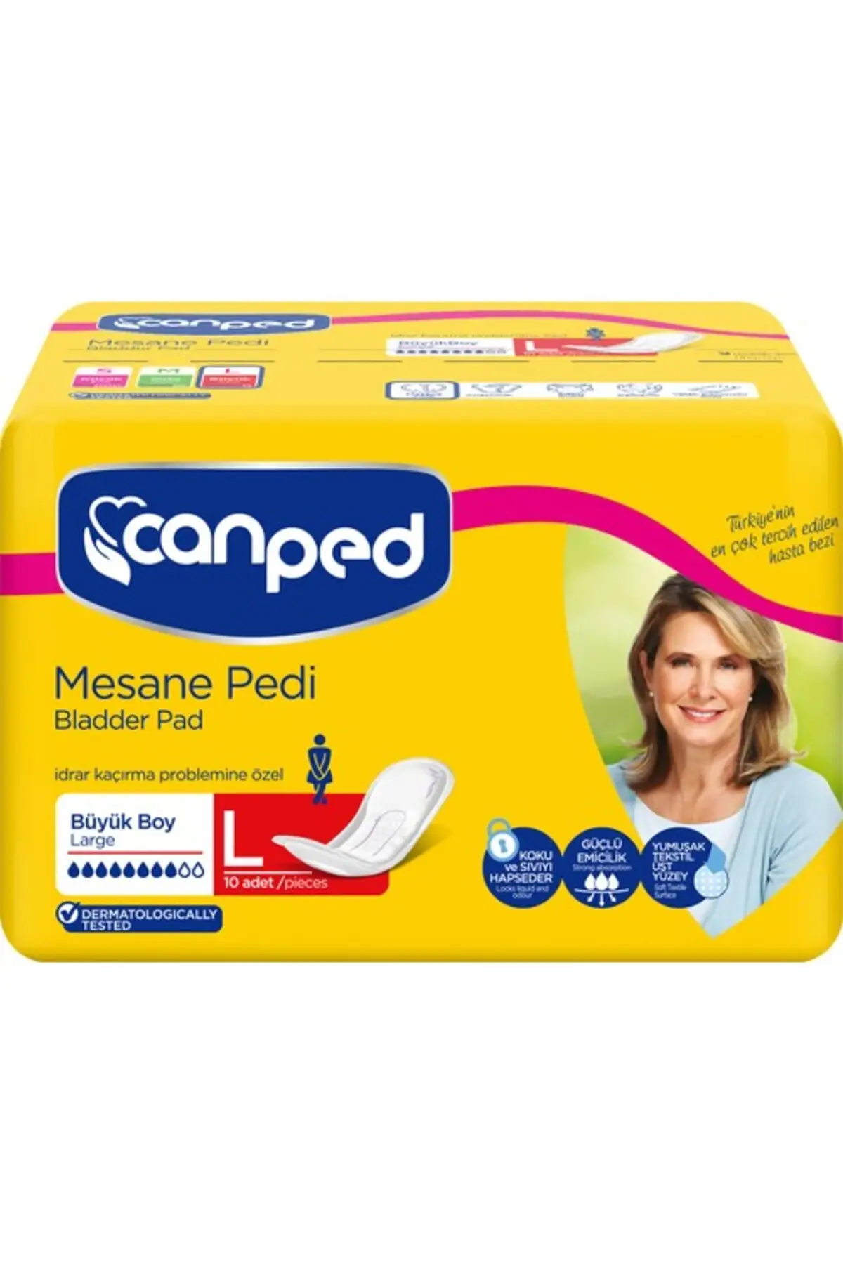 Canped Mesane Pedi Kadın Large 10'lu