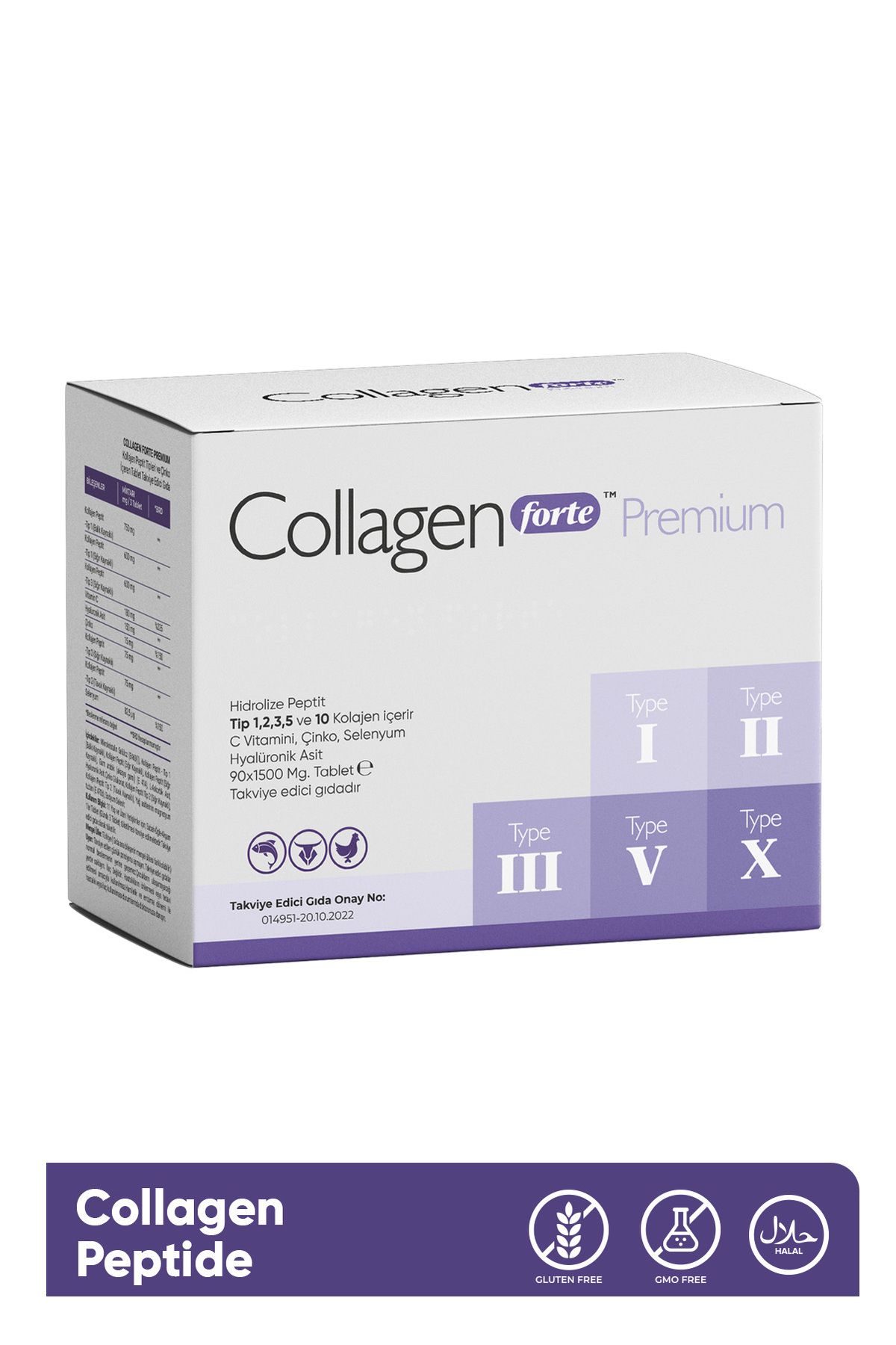 Collagen Forte Premium 1500 mg 90 Tablet Collagen Forte Premium 1500 mg 90 Tablet