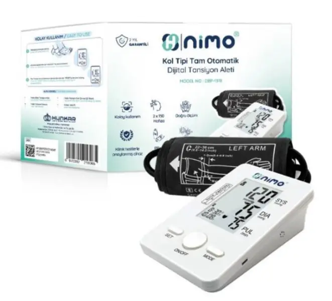 Nimo Tansiyon Aleti Konuşan Koldan Ölçer Fully Otomatik