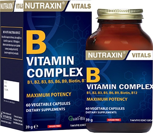 Nutraxin B Complex Vitamin 60 Kapsül Nutraxin B Complex Vitamin 60 Kapsül