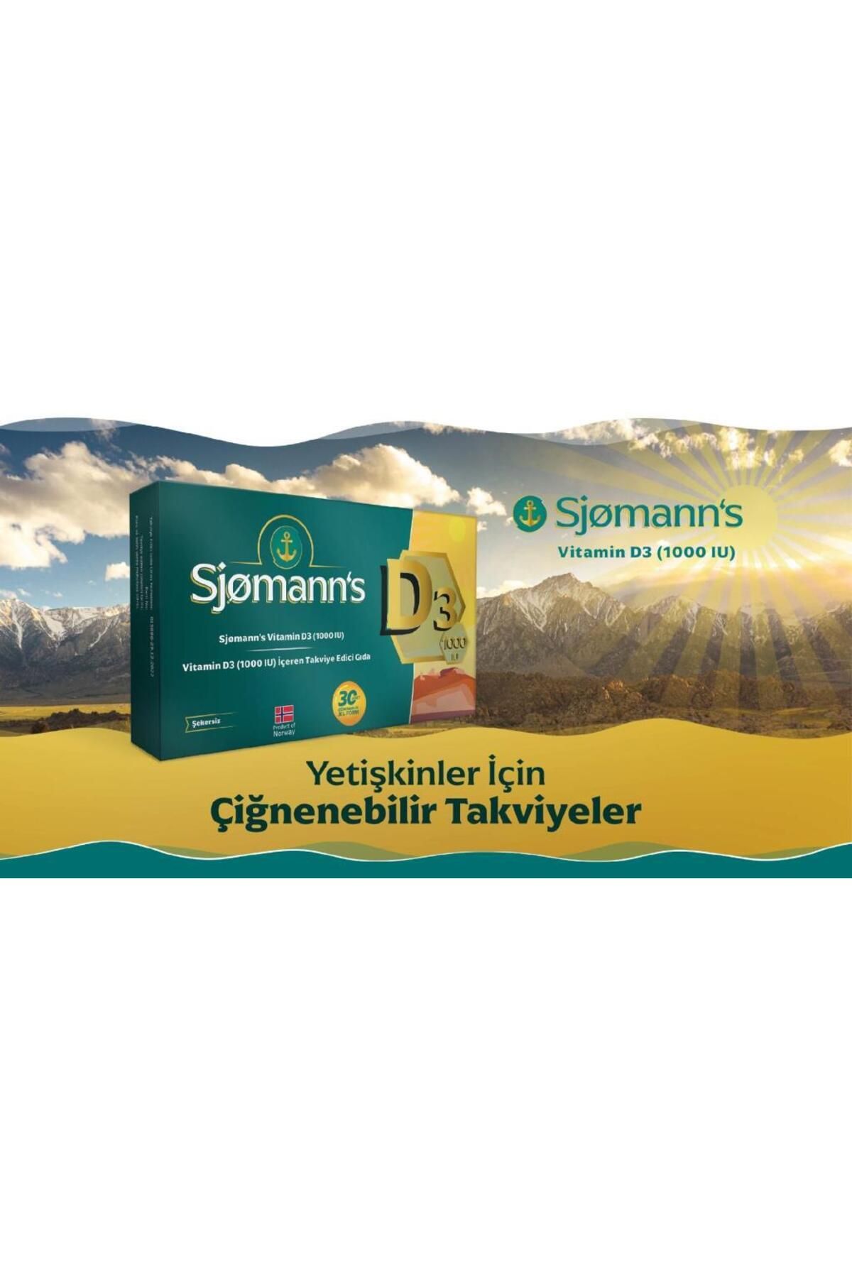 Sjomann`s D3 Çiğnenebilir Jel 30 Tablet Sjomann`s D3 Çiğnenebilir Jel 30 Tablet