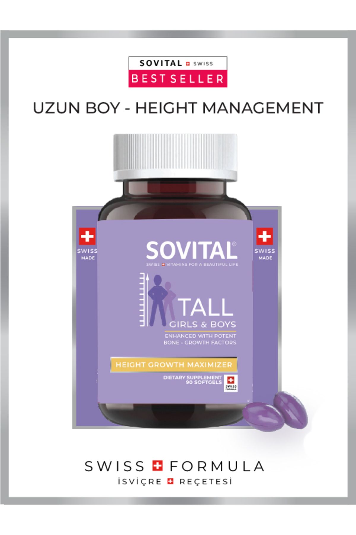Sovital Tall Uzamaya Yardımcı 90 Softgels Sovital Tall Uzamaya Yardımcı 90 Softgels