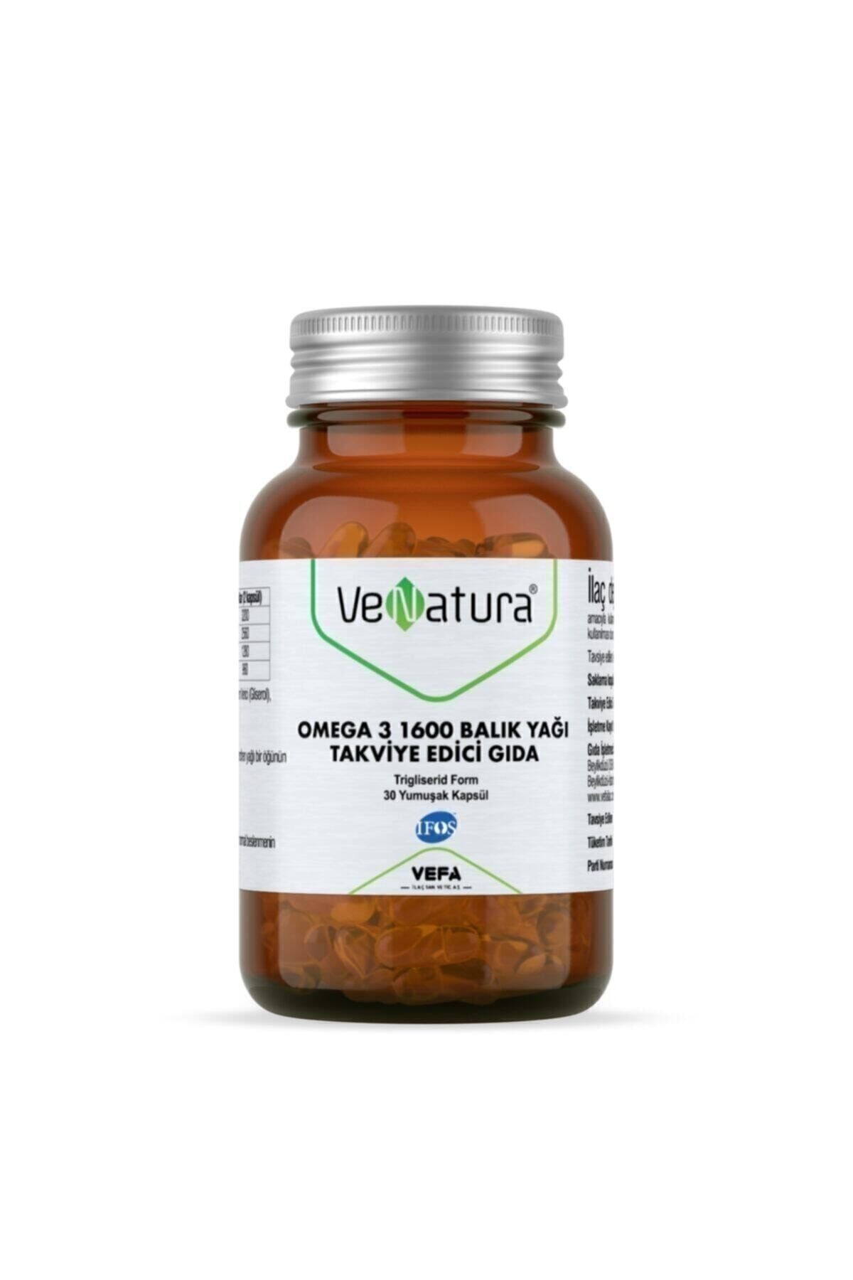 Venatura Omega-3 1600 mg 30 Kapsül Venatura Omega-3 1600 mg 30 Kapsül