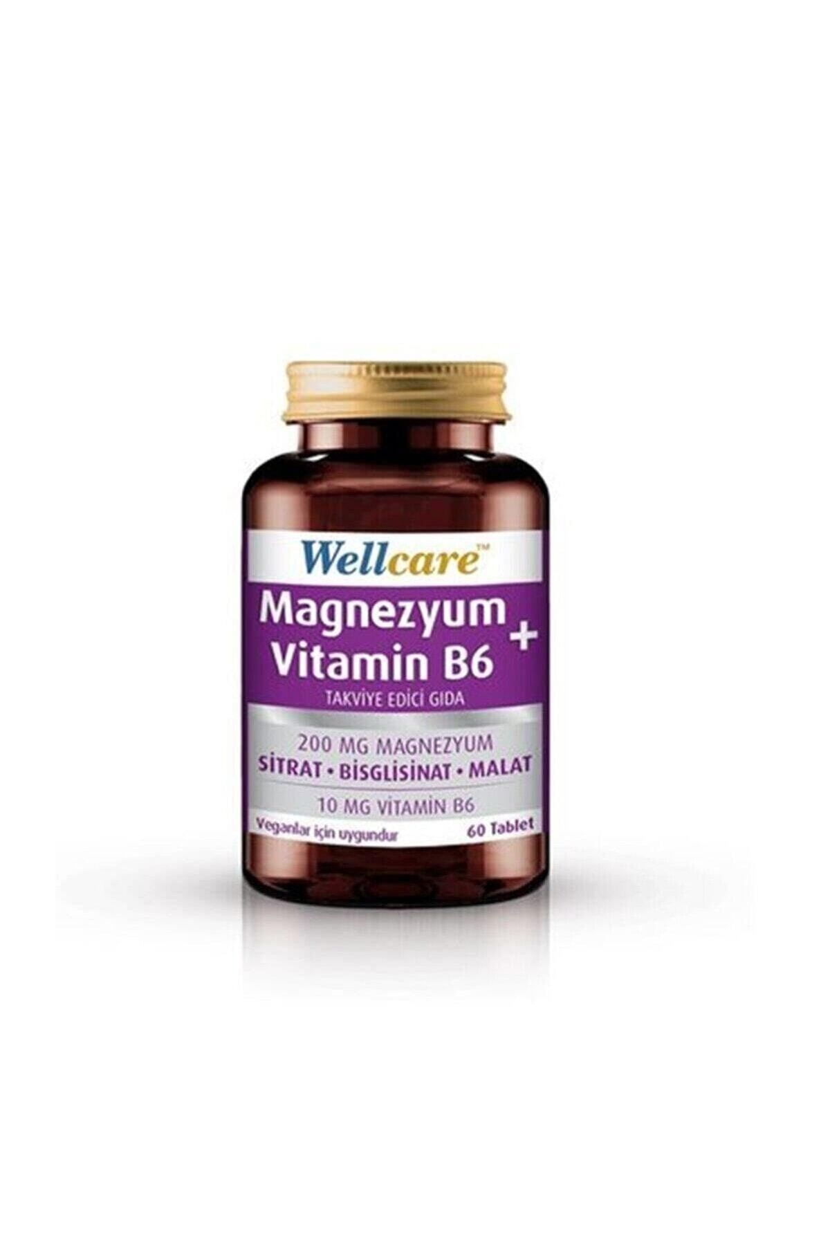 Wellcare Magnezyum + Vitamin B6 60 Tablet Wellcare Magnezyum + Vitamin B6 60 Tablet